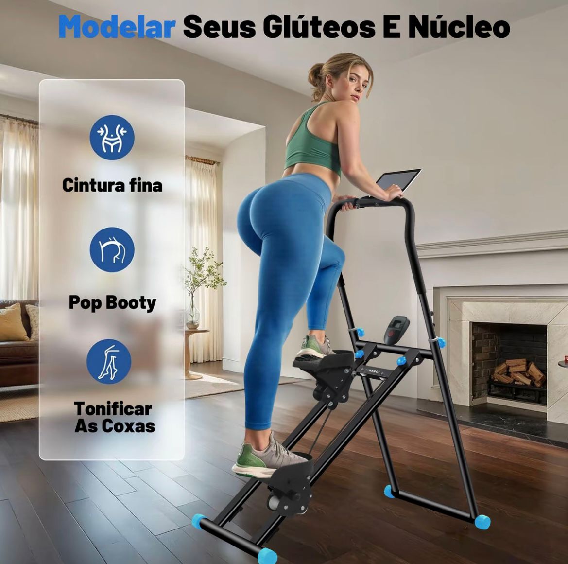 🔥 Simulador de Escada Vantero – Treino Completo e Dobrável suporta até 200KG!