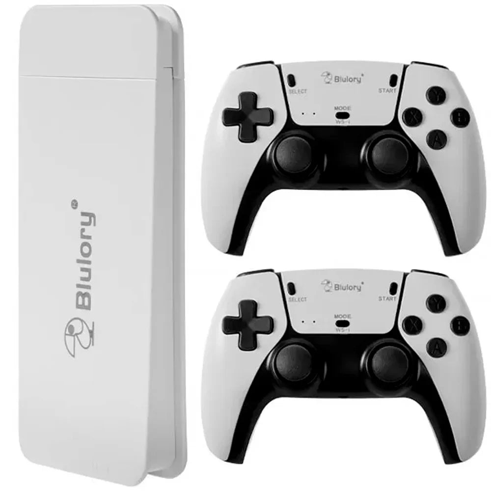 🔥 Mega Promoção - Video Game Stick M15 Pro 4K 3D 64GB 20mil jogos R36S K5 X12 - Branco 🔥