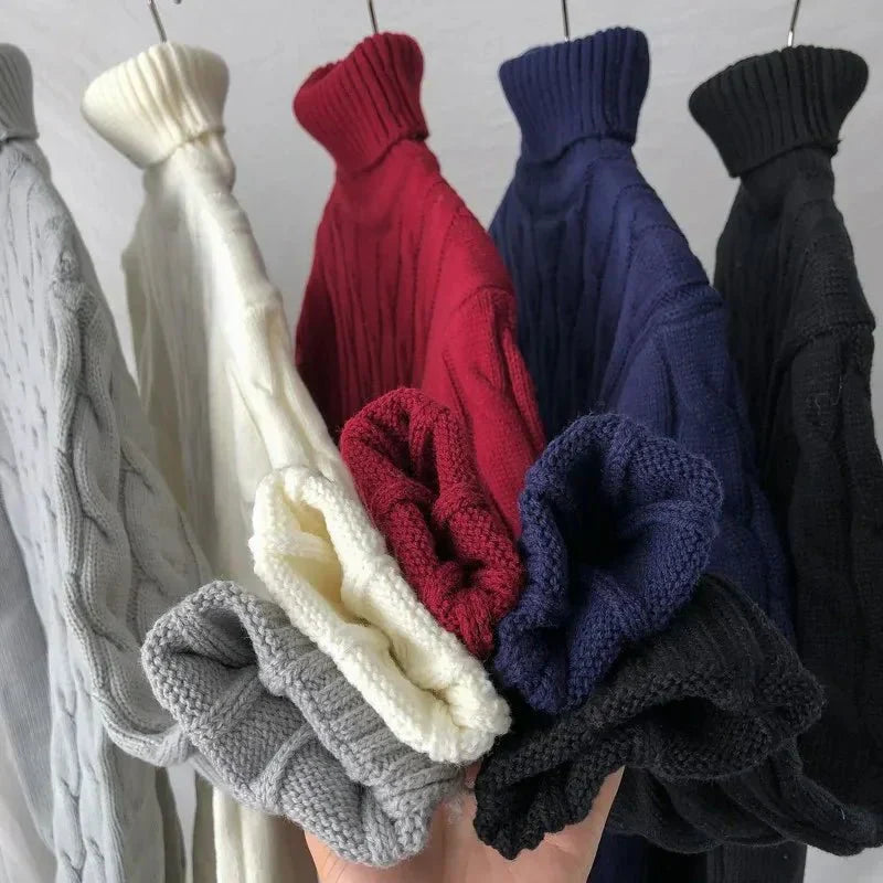Suéter Masculino de Gola Alta - Elegância e Conforto