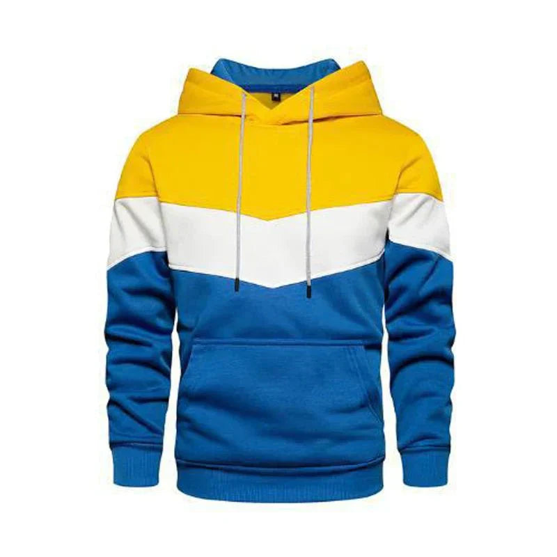 Moletom Masculino Listrado com Capuz - Estilo Streetwear Casual