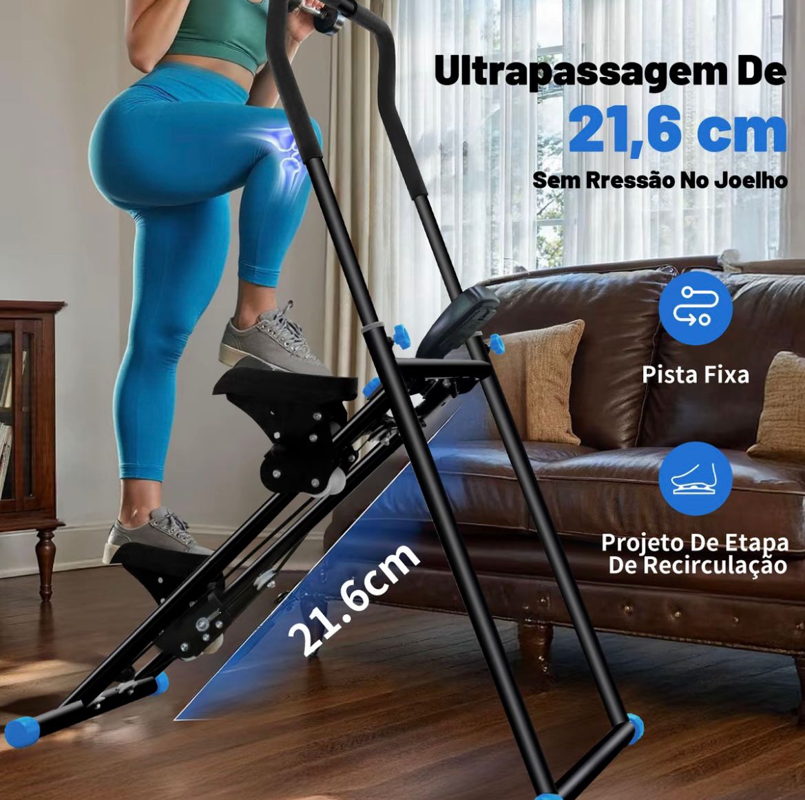 🔥 Simulador de Escada Vantero – Treino Completo e Dobrável suporta até 200KG!