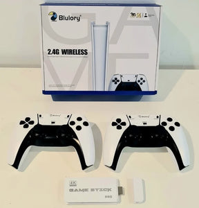 🔥 Mega Promoção - Video Game Stick M15 Pro 4K 3D 64GB 20mil jogos R36S K5 X12 - Branco 🔥