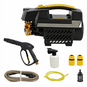 Kit Hanabi Lavadora De Alta Pressão - Motor por Indução de 4800w - 245bar Preto 127v ou 220v 60hz | Vazão 8,8 L/min | Alcance de 10 metros + brindes