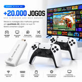 🔥 Mega Promoção - Video Game Stick M15 Pro 4K 3D 64GB 20mil jogos R36S K5 X12 - Branco 🔥