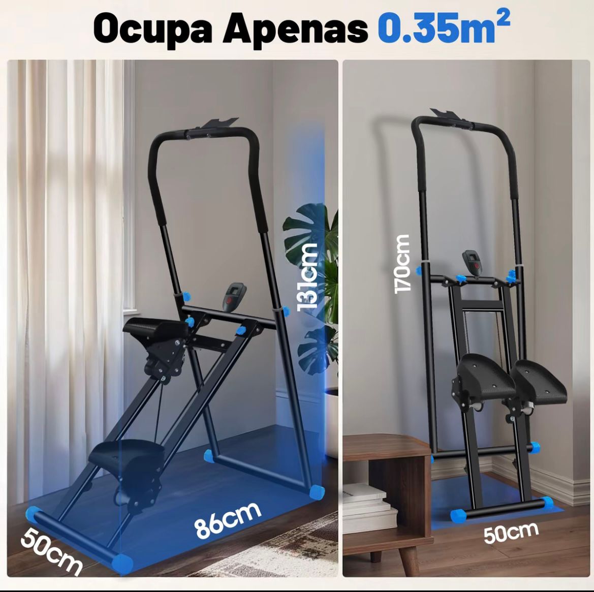 🔥 Simulador de Escada Vantero – Treino Completo e Dobrável suporta até 200KG!