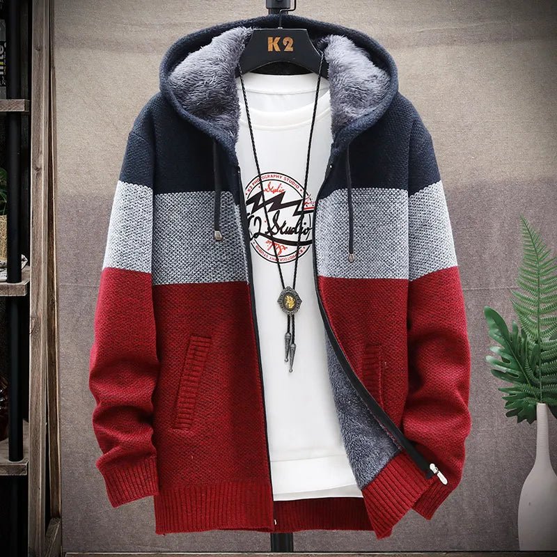 Casaco Masculino de Lã com Capuz - Estilo e Conforto