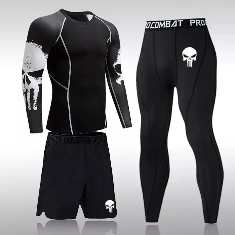 Conjunto de Compressão Masculino - 3 Peças