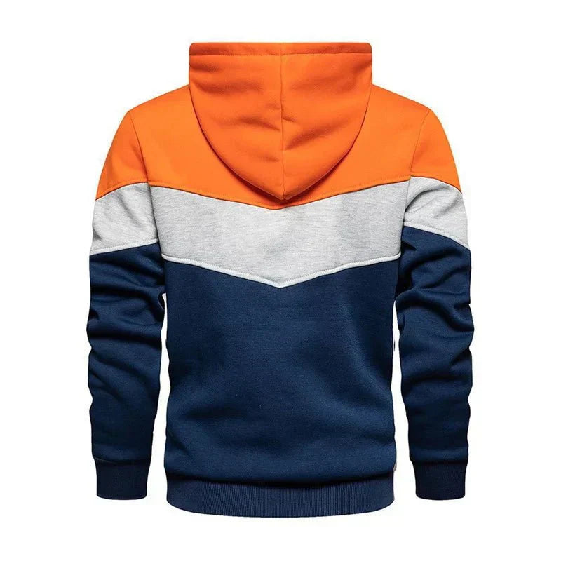 Moletom Masculino Listrado com Capuz - Estilo Streetwear Casual