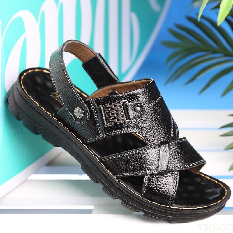 Sandália Masculina de Couro