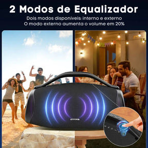 🔥  ÚLTIMAS UNIDADES!! 🔥 Caixa de Som Premium Boombox DR-909 Bluetooth 200w 39000mah Tws Ipx6 + Brindes.